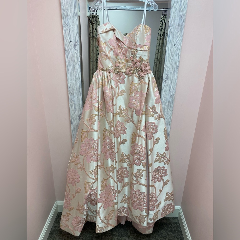 Mac Duggal Floral Gown